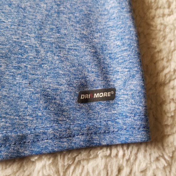 Danskin Now Blue Workout Semi-Fitted Short Sleeve - Picture 3 of 9